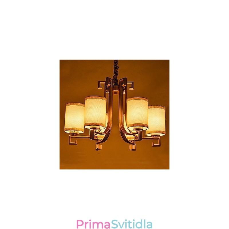 Lustr v čínském stylu Vzduchové lampy s imitací mědi