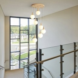 Japonské dřevěné závěsné svítidlo Nordic Glass závěsné svítidlo