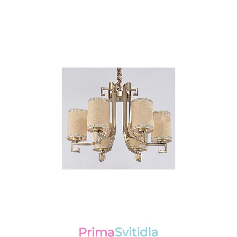 Lustr v čínském stylu Vzduchové lampy s imitací mědi