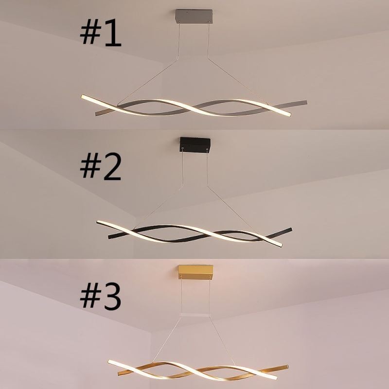 Moderní závěsné světlo Twist Design závěsná lampa Jídelní
