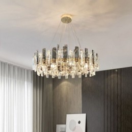Luxusní skleněný lustr Závěsné svítidlo evropského stylu