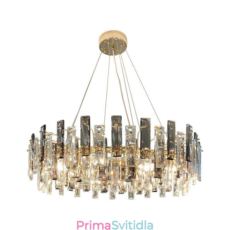 Luxusní skleněný lustr Závěsné svítidlo evropského stylu