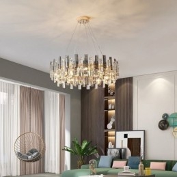 Luxusní skleněný lustr Závěsné svítidlo evropského stylu