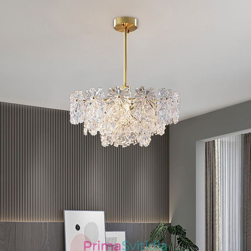 Luxusní závěsné světlo Home Dekor Skleněný lustr Living
