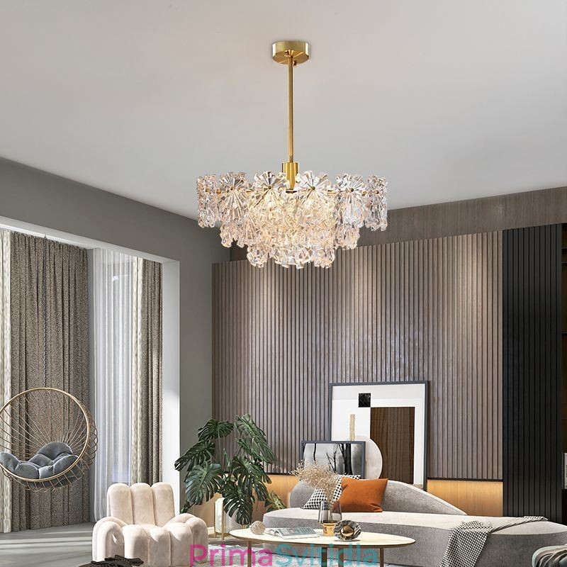 Luxusní závěsné světlo Home Dekor Skleněný lustr Living