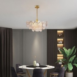 Luxusní závěsné světlo Home Dekor Skleněný lustr Living