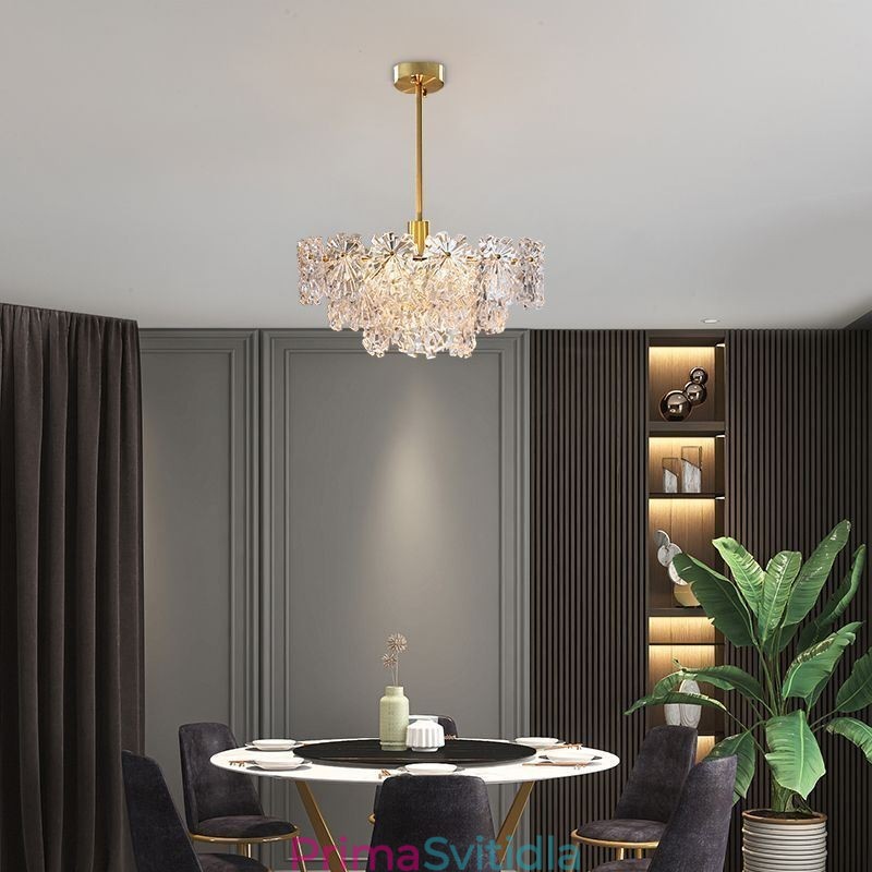 Luxusní závěsné světlo Home Dekor Skleněný lustr Living