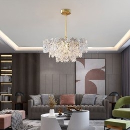 Luxusní závěsné světlo Home Dekor Skleněný lustr Living