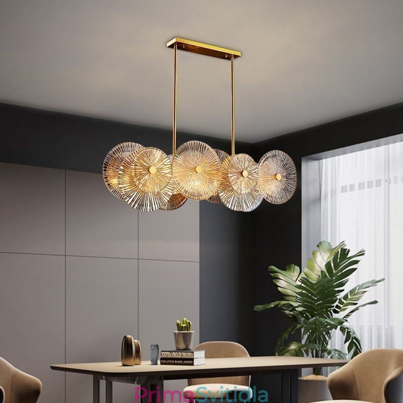 Moderní Spark Disc Lustr Ohňostroj Skleněná závěsná lampa Home Decor osvětlení