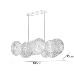 Moderní Spark Disc Lustr Ohňostroj Skleněná závěsná lampa Home Decor osvětlení