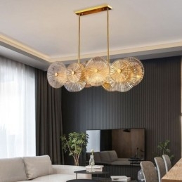 Moderní Spark Disc Lustr Ohňostroj Skleněná závěsná lampa Home Decor osvětlení