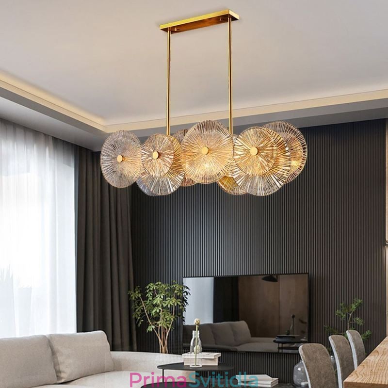 Moderní Spark Disc Lustr Ohňostroj Skleněná závěsná lampa Home Decor osvětlení