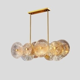 Moderní Spark Disc Lustr Ohňostroj Skleněná závěsná lampa Home Decor osvětlení