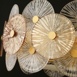 Moderní Spark Disc Lustr Ohňostroj Skleněná závěsná lampa Home Decor osvětlení
