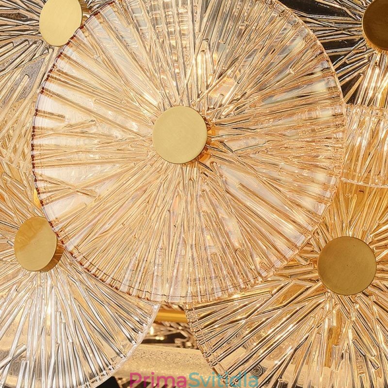 Moderní Spark Disc Lustr Ohňostroj Skleněná závěsná lampa Home Decor osvětlení