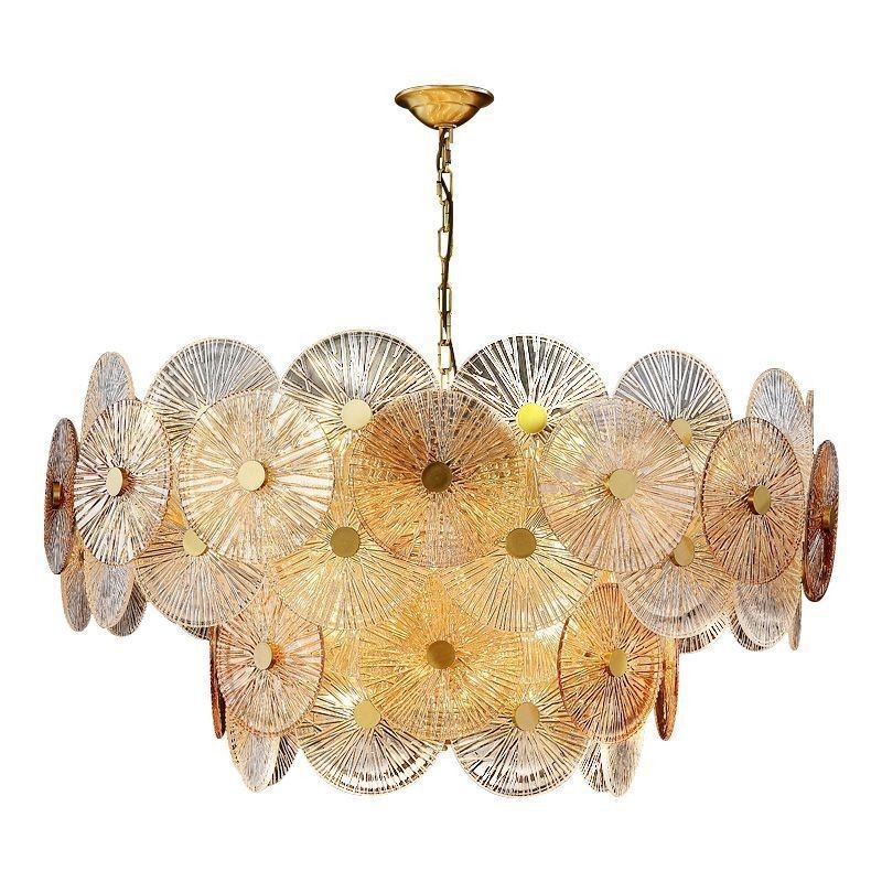 Moderní Spark Disc Lustr Ohňostroj Skleněná závěsná lampa Home Deco osvětlení