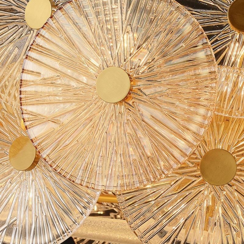 Moderní Spark Disc Lustr Ohňostroj Skleněná závěsná lampa Home Deco osvětlení