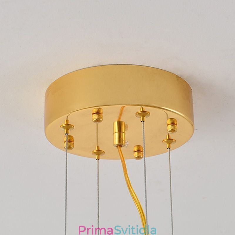 Závěsné svítidlo z javorového listu European Home Decor Skleněný lustr