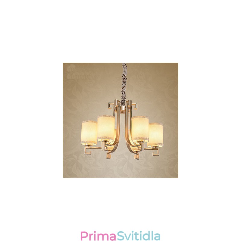 Lustr v čínském stylu Vzduchové lampy s imitací mědi
