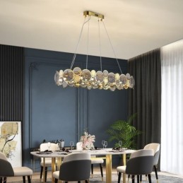 Evropské skleněné lustry kreativní luxusní závěsné svítidlo