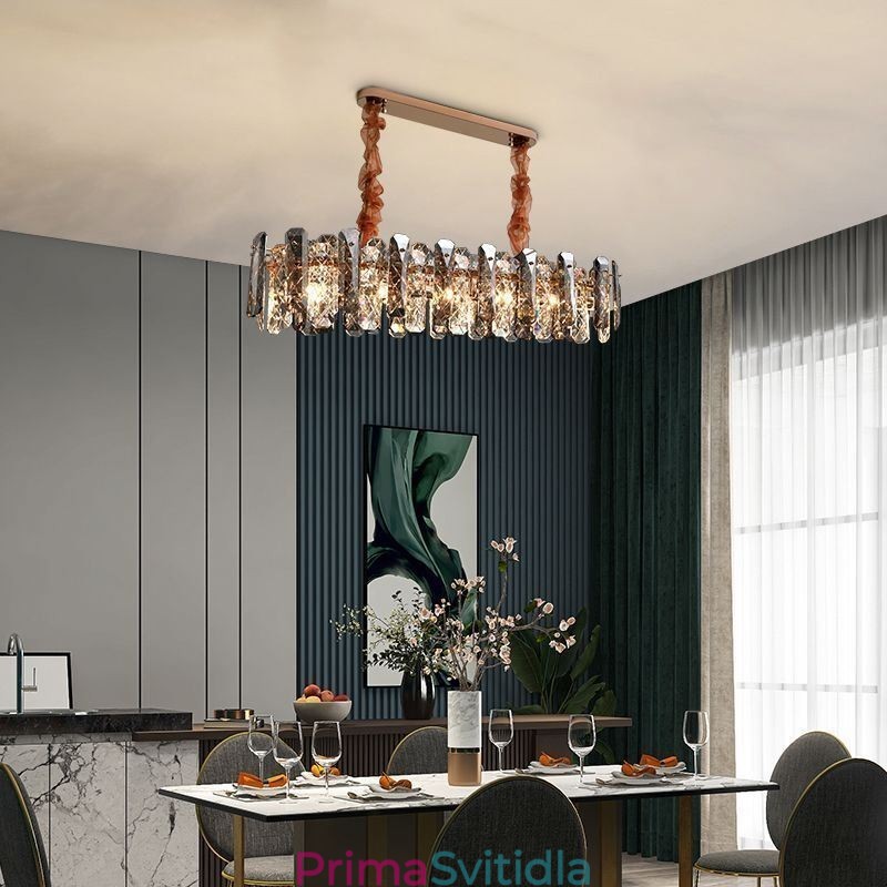 Moderní skleněné závěsné osvětlení luxusní závěsné svítidlo jídelní
