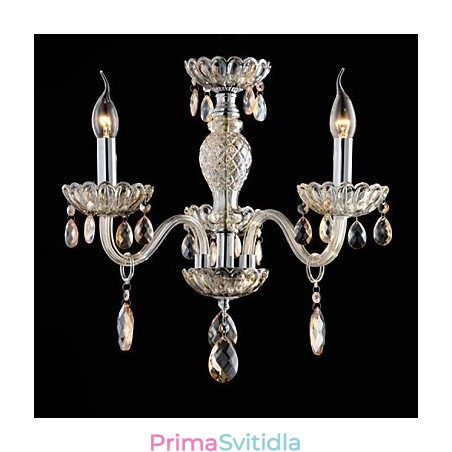 3 Light Styl paláce Skleněný lustr se svíčkovou žárovkou 3 Light Styl paláce Skleněný lustr se svíčkovou žárovkou