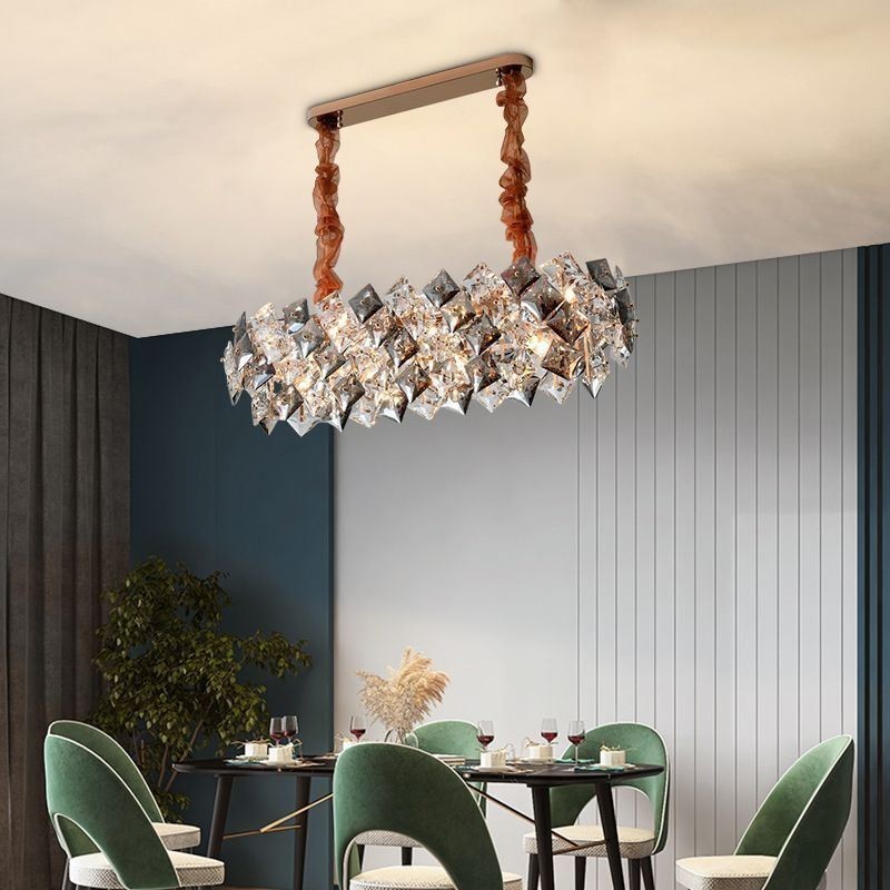 Evropský skleněný lustr Creative Light Luxusní závěsné osvětlení