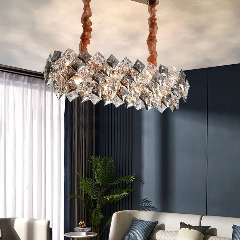 Evropský skleněný lustr Creative Light Luxusní závěsné osvětlení