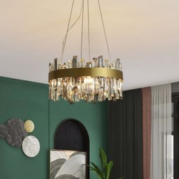 Luxusní skleněný lustr Závěsné svítidlo v evropském stylu Living