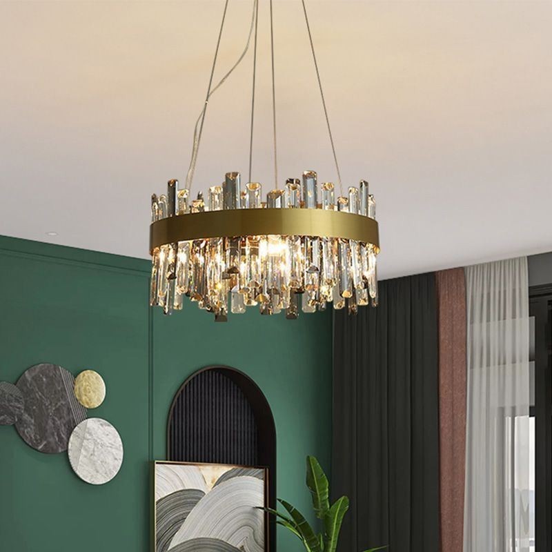 Luxusní skleněný lustr Závěsné svítidlo v evropském stylu Living
