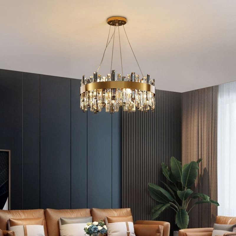 Luxusní skleněný lustr Závěsné svítidlo v evropském stylu Living