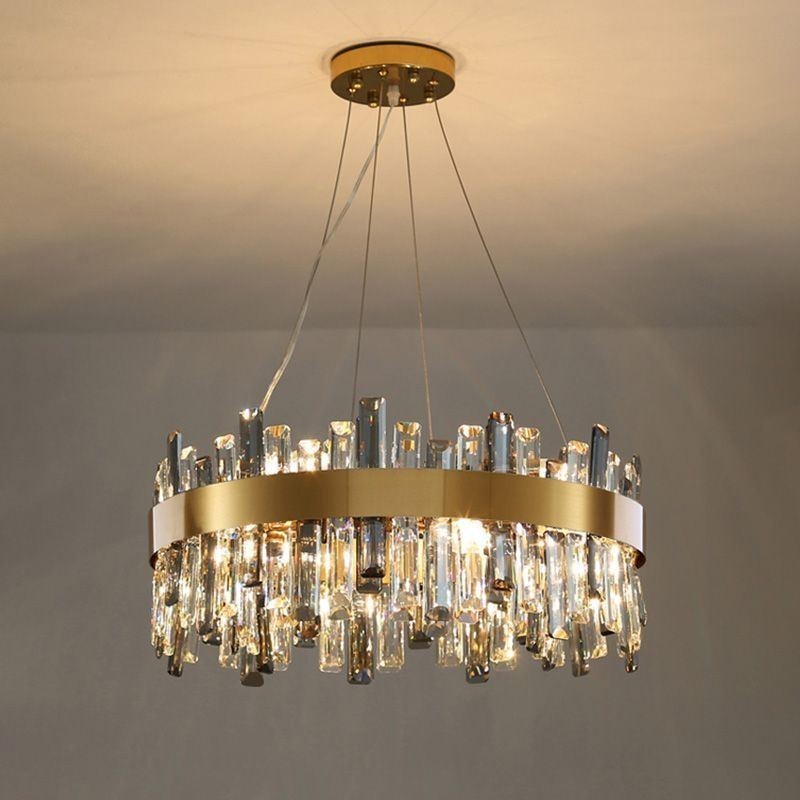 Luxusní skleněný lustr Závěsné svítidlo v evropském stylu Living