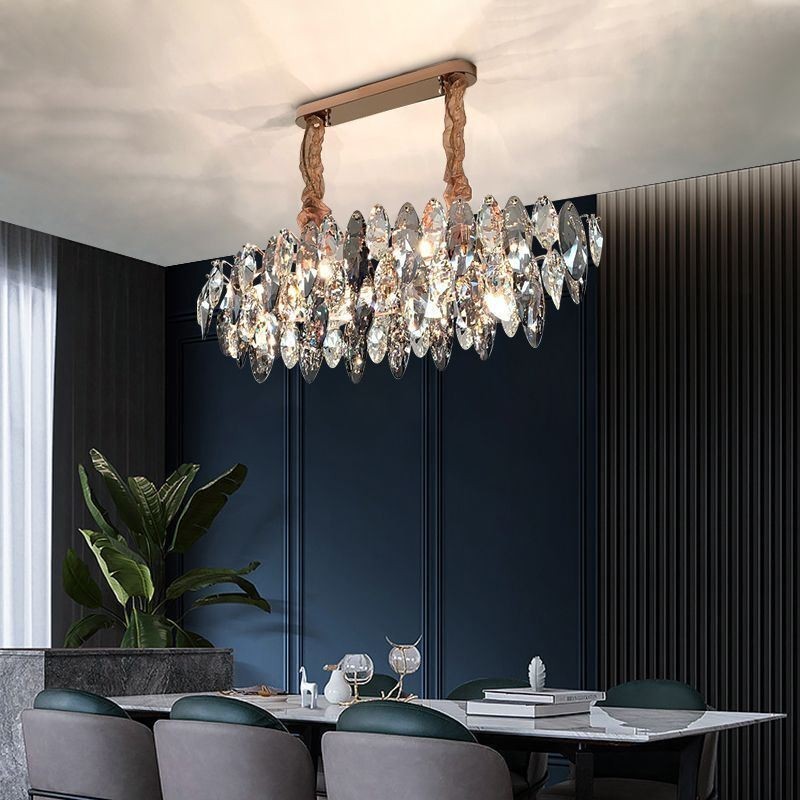 Světlo Luxusní závěsné světlo Home Dekor Skleněný lustr Living