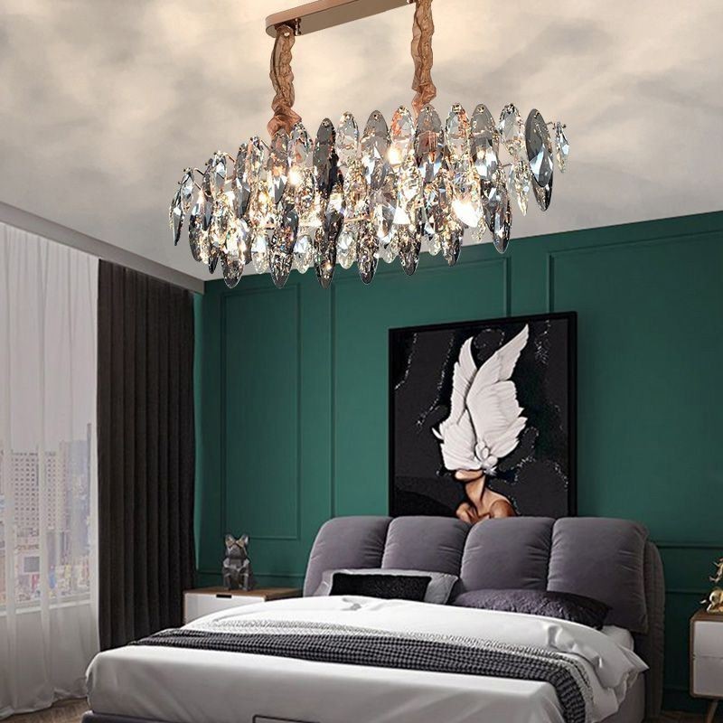 Světlo Luxusní závěsné světlo Home Dekor Skleněný lustr Living