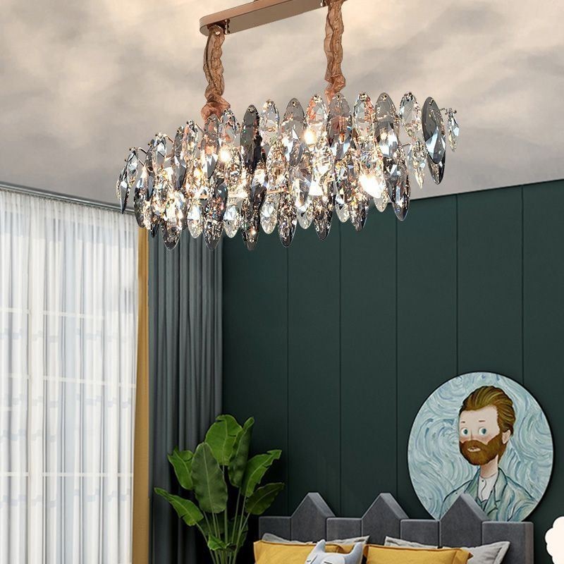 Světlo Luxusní závěsné světlo Home Dekor Skleněný lustr Living