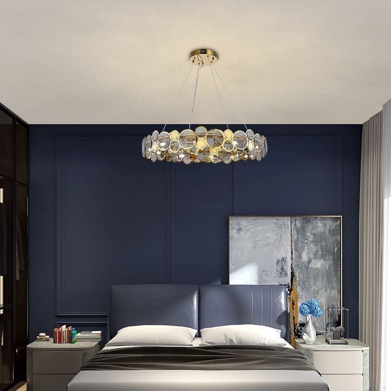 Evropský skleněný lustr Creative Light Luxusní závěsné světlo