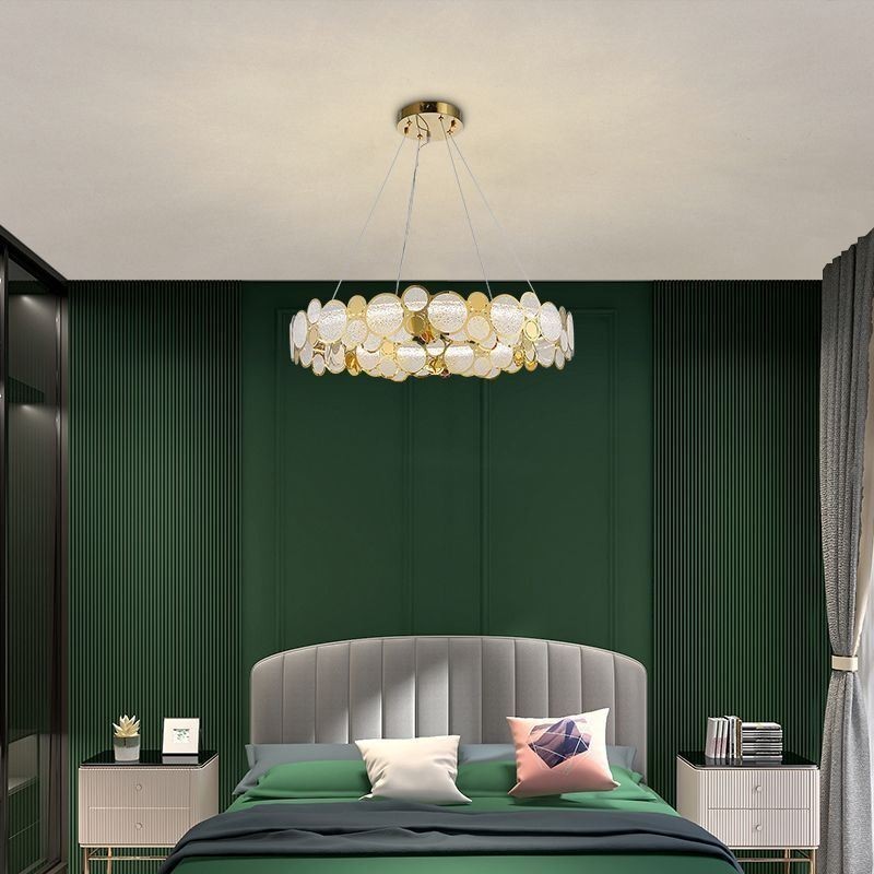 Evropský skleněný lustr Creative Light Luxusní závěsné světlo