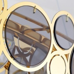 Evropský skleněný lustr Creative Light Luxusní závěsné světlo