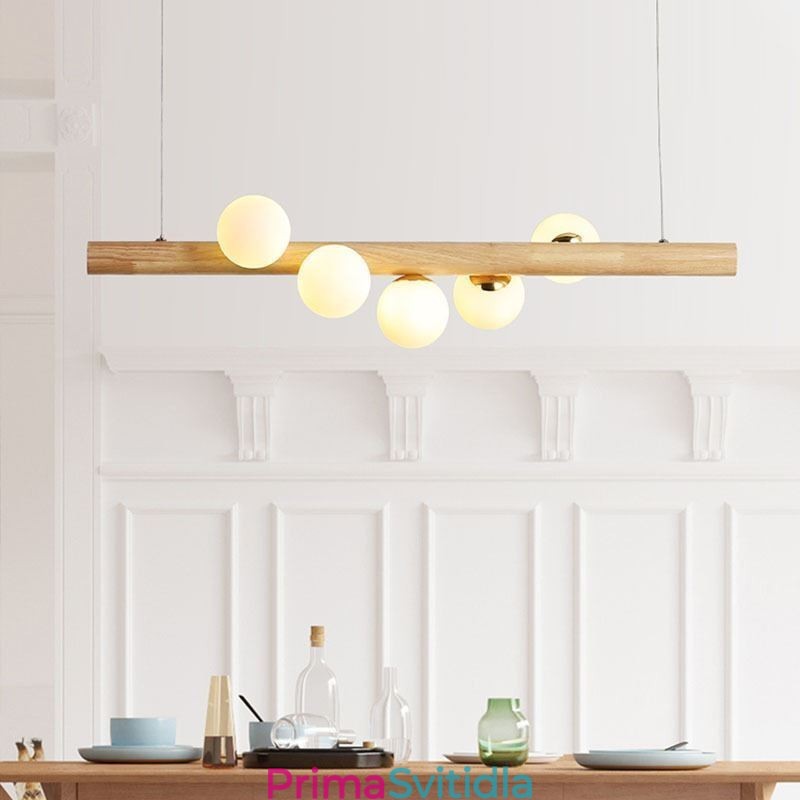 Závěsné svítidlo Magic Bean Light Wood Strip
