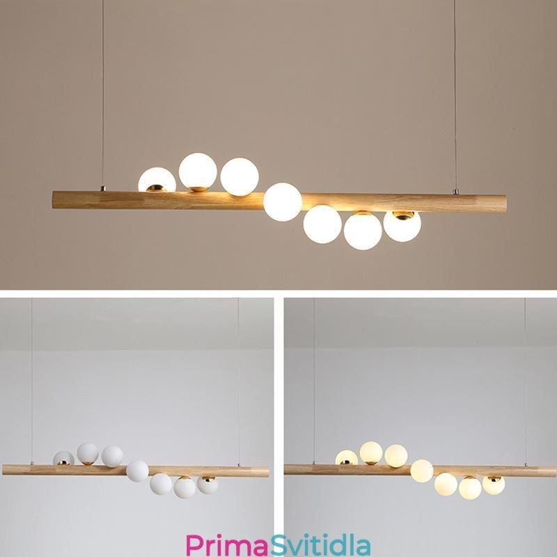 Závěsné svítidlo Magic Bean Light Wood Strip