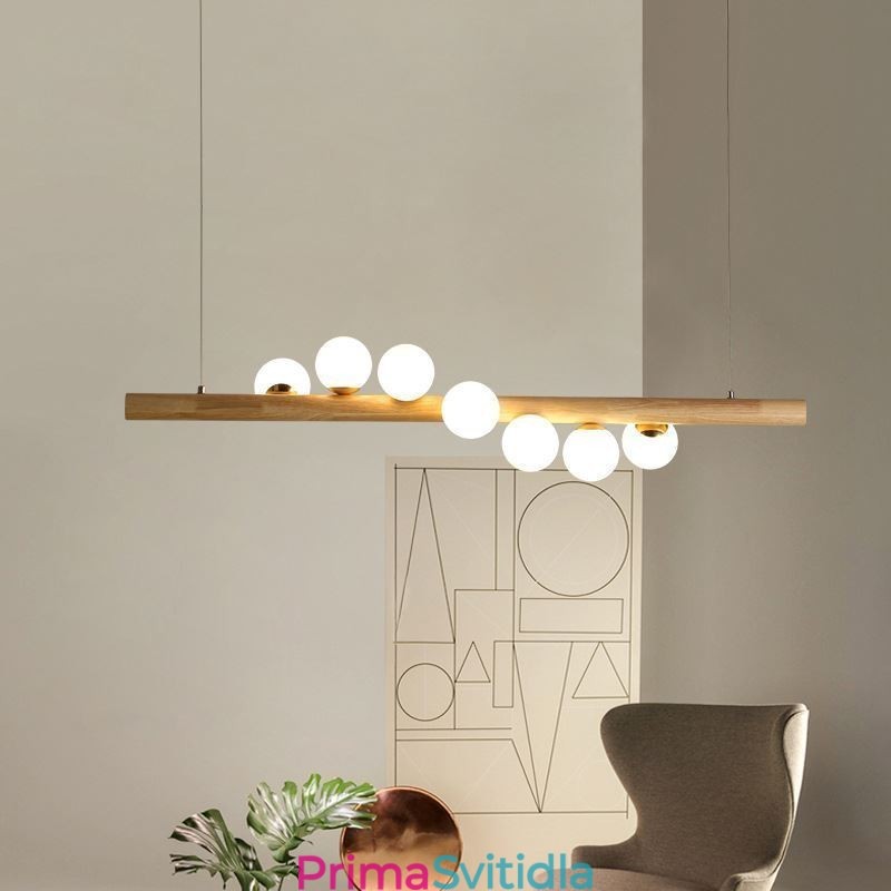 Závěsné svítidlo Magic Bean Light Wood Strip