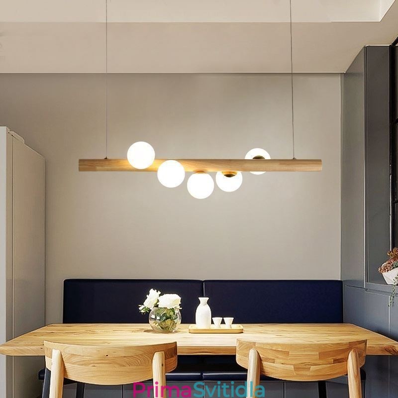 Závěsné svítidlo Magic Bean Light Wood Strip