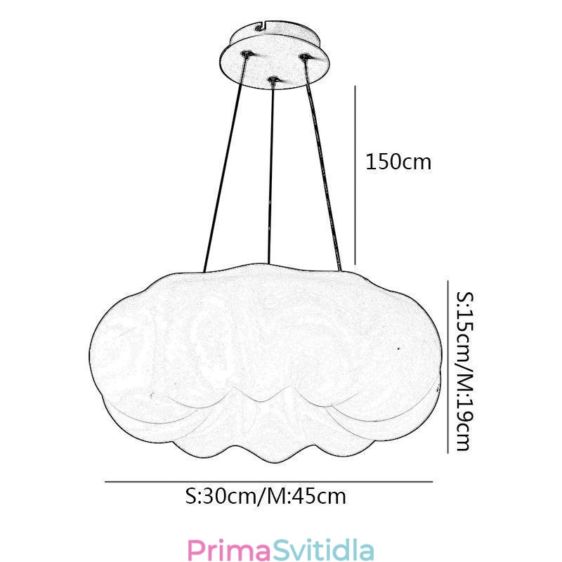 Závěsná severská lampa Kreativita ve tvaru dýně závěsná světla