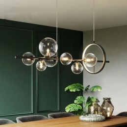 Moderní skleněné bublinkové závěsné světlo G9 Bulbs lustr