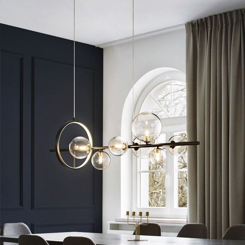 Moderní skleněné bublinkové závěsné světlo G9 Bulbs lustr