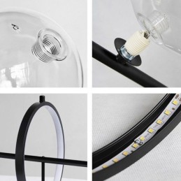 Moderní skleněné bublinkové závěsné světlo G9 Bulbs lustr