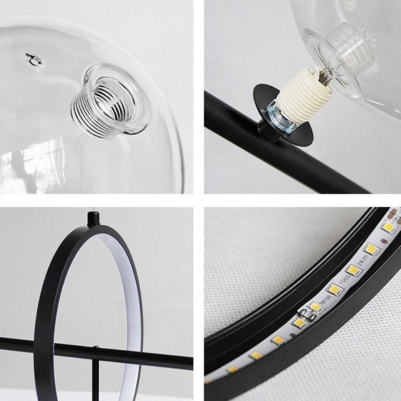 Moderní skleněné bublinkové závěsné světlo G9 Bulbs lustr