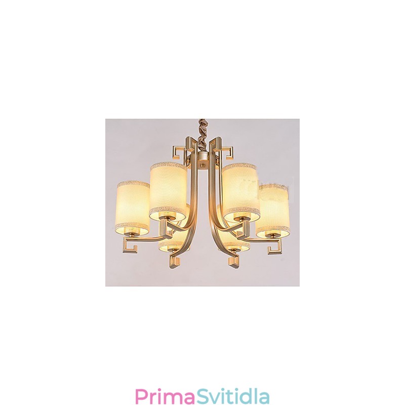 Lustr v čínském stylu Vzduchové lampy s imitací mědi