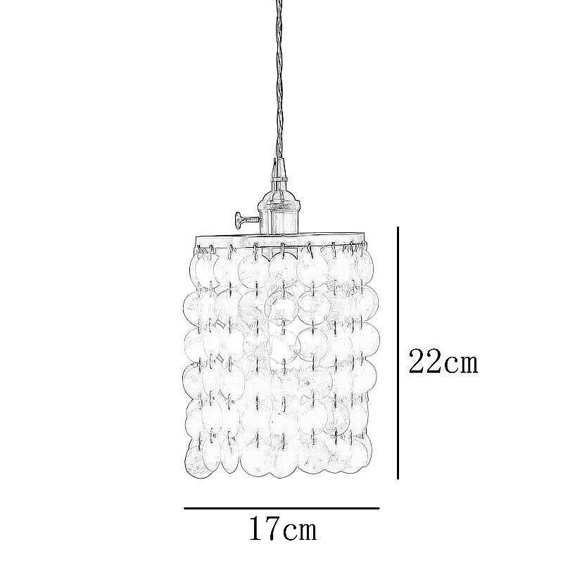 Moderní klasický lustr Závěsné svítidlo se stíněním bílé mušle Stropní lampa