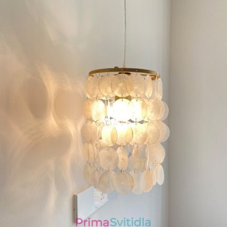 Moderní závěsné svítidlo Capiz Současné mini závěsné stropní osvětlení Jídelna Moderní závěsné svítidlo Capiz Současné mini závěsné stropní osvětlení Jídelna